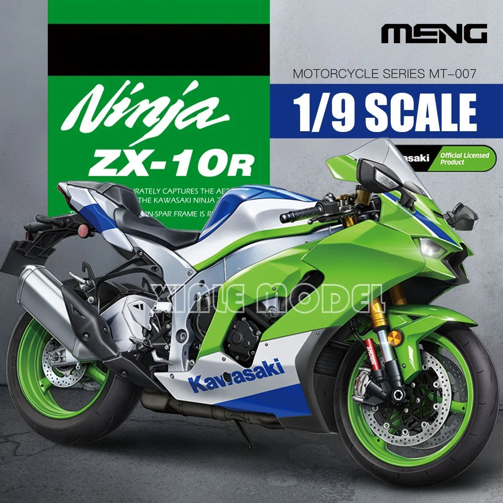 MENG Plastic Assembled Model Kit MT-007 Kawasaki Ninja ZX-10R Motorcycle 1/9