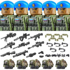 Military Special Forces MOC Building Block German KSK Special Forces Soldier Figure SWAT Army Gun Weapon Vest Backpack Brick Toy