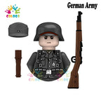 Kids Toys WW2 Soldiers Building Blocks Military Army Mini Action Figures Toys For Kids Christmas Gifts For Boys Birthday Gifts