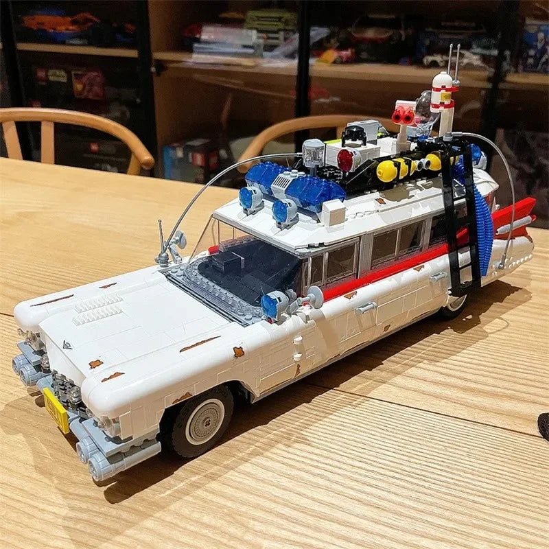 2025new Ghostbuster Ecto-1 Building Blocks Car Model Moc 10274 Display Bricks for Kids Adults Toys Halloween Christmas Gifts