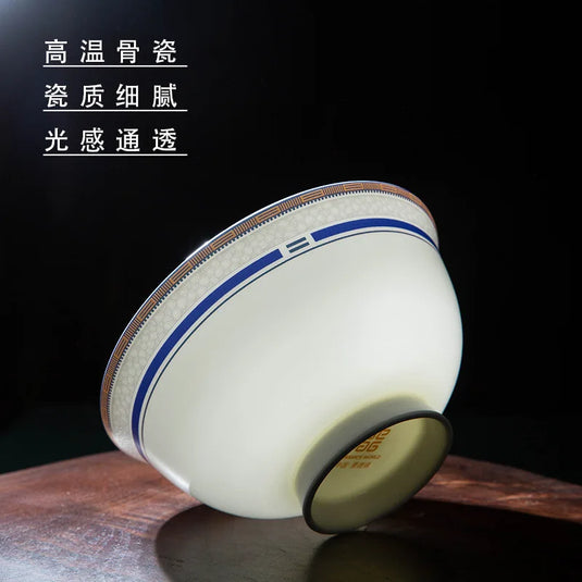 Coffret cadeau de vaisselle en céramique Jingdezhen Bols, plats, bols à soupe