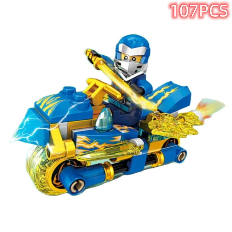 Technical Expert Famous Motorcycle Ninja Building Blocks Mini Model Action Figures Simulation Locomotive Transformation Toy Gift
