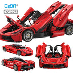 Cada 4739PCS Technical City Racing Car Hypercar Model Building Blocks Sportscar Vehicle Bricks Toys Children Kids Gifts