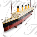 GSF 9090PCS Titanic Large Cruise Boat Ship Steamship FIT 10294 Bricks Building Blocks 1.35M Toys Birthday Christmas Gifts