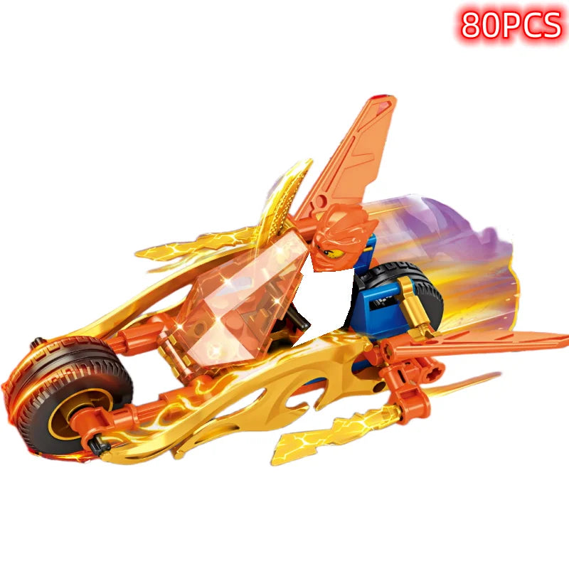 Technical Expert Famous Motorcycle Ninja Building Blocks Mini Model Action Figures Simulation Locomotive Transformation Toy Gift