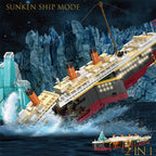 IN STOCK 66010 Titanic Building Blocks Model MOC Idea Iceberg and Ship Bricks Assembling Toys for Boys Gift Set