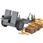 WW2 Germany Military Weapons Building Blocks Army Soldier Figure Anti-tank Gun Cannon Parts MOC Model Bricks Toys For Children ﻿