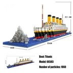 Titanic Cruise Ship Model Boat Model DIY Assemble Building Blocks Classical Brick Educational Kids Toys Children Movie
