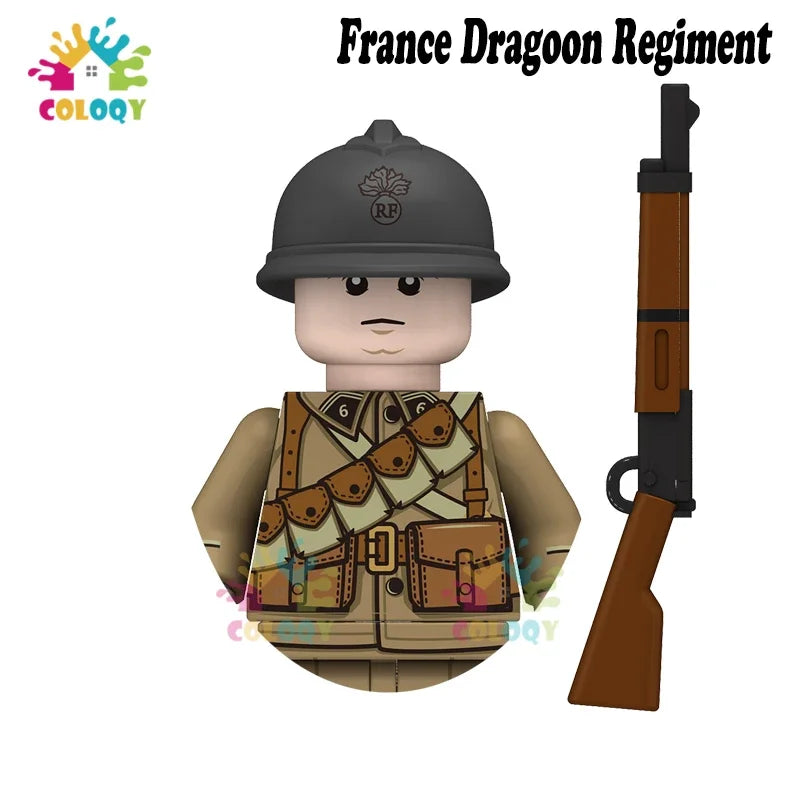 Kids Toys WW2 Soldiers Building Blocks Military Army Mini Action Figures Toys For Kids Christmas Gifts For Boys Birthday Gifts
