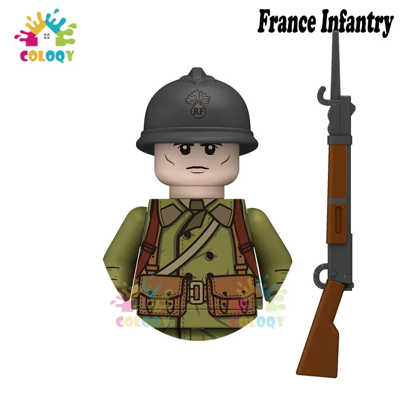 Kids Toys WW2 Soldiers Building Blocks Military Army Mini Action Figures Toys For Kids Christmas Gifts For Boys Birthday Gifts