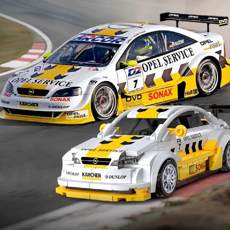 Technical MOC Astra V8 Coupe Model Car Building Blocks Kits,305pcs Racing Car Model 308 PCS Building Blocks Brick Toys Kids Gift