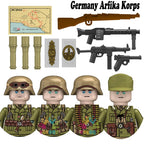 Kids Toys WW2 Building Blocks 4pcs/set US UK Soviet Soldiers Mini Action Figures Educational Toys For Kids Boys Christmas Gifts