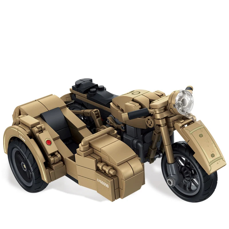 Military WW2 MOC Army Main Battle Tank Armored Vehicle Fighter Soldiers Figures Building Blocks Bricks Set For Children Toys