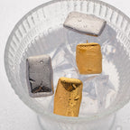 Plettet fri rustfrit stål Chunky geometriske usædvanlige rektangulære øreringe Geometriske frostede 18k PVD guldbelagte smykker til kvinder