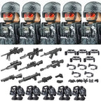 Military Special Forces MOC Building Block German KSK Special Forces Soldier Figure SWAT Army Gun Weapon Vest Backpack Brick Toy