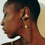 18K PVD Edelstahl Leichter Luxus Rechteckiger Zirkon Tropfenförmiger Asymmetrischer Anhänger Perlenohrringe Damen Statement Schmuck