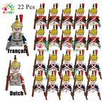 Kids Toys 22/10 Pcs Napoleonic Wars Military General Soldier Building Blocks Imperial Navy Figures Toys For Kids Birthday Gifts