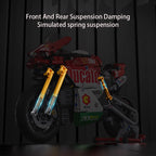 Famous V4 Motorcycle Building Blocks Set Super Motorbike Model Kit Technical Racing Kids Assembled Toys Gifts For Boys And Girls