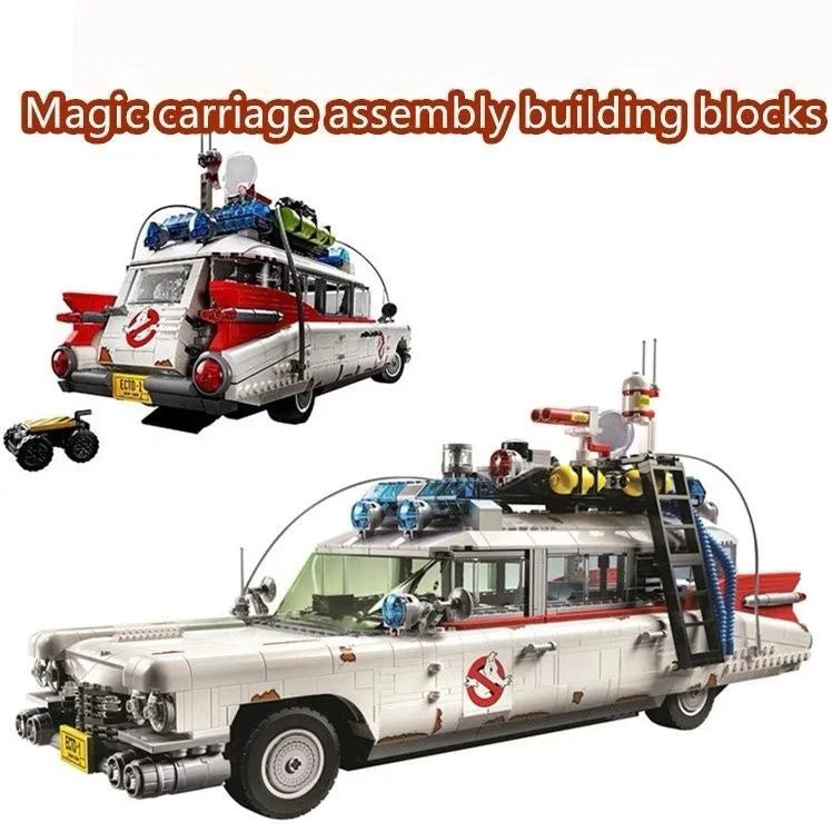 2025new Ghostbuster Ecto-1 Building Blocks Car Model Moc 10274 Display Bricks for Kids Adults Toys Halloween Christmas Gifts