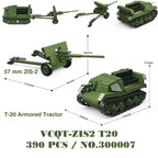 Military Tanks Stuart SdKfz251 PanzerVI Sherman US Army Quan Guan WW2 Soldier Figure Model Building Block Brick kid Children Toy