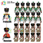 Kids Toys 22/10 Pcs Napoleonic Wars Military General Soldier Building Blocks Imperial Navy Figures Toys For Kids Birthday Gifts