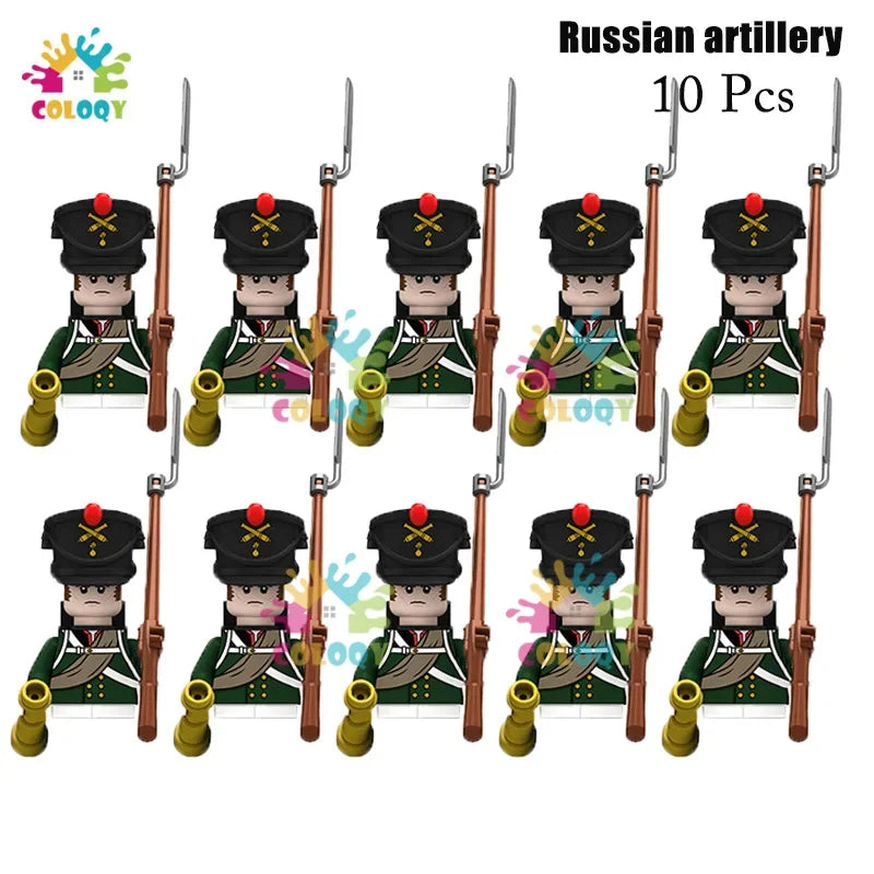 Kids Toys 22/10 Pcs Napoleonic Wars Military General Soldier Building Blocks Imperial Navy Figures Toys For Kids Birthday Gifts