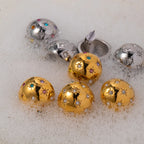 18k forgyldte delikat rustfrit stål stjernehalvkugle øreringe Indlæg Rhinestone Light Hyggelig Rustfast Bijoux Femme Gallagave