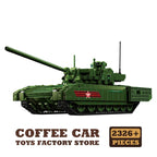 T-14 Main Battle Tank Building Blocks Children Toys WW2 Armored Cars MOC Bricks KF51 Military Panzer Model Adult Kids Gifts NEW