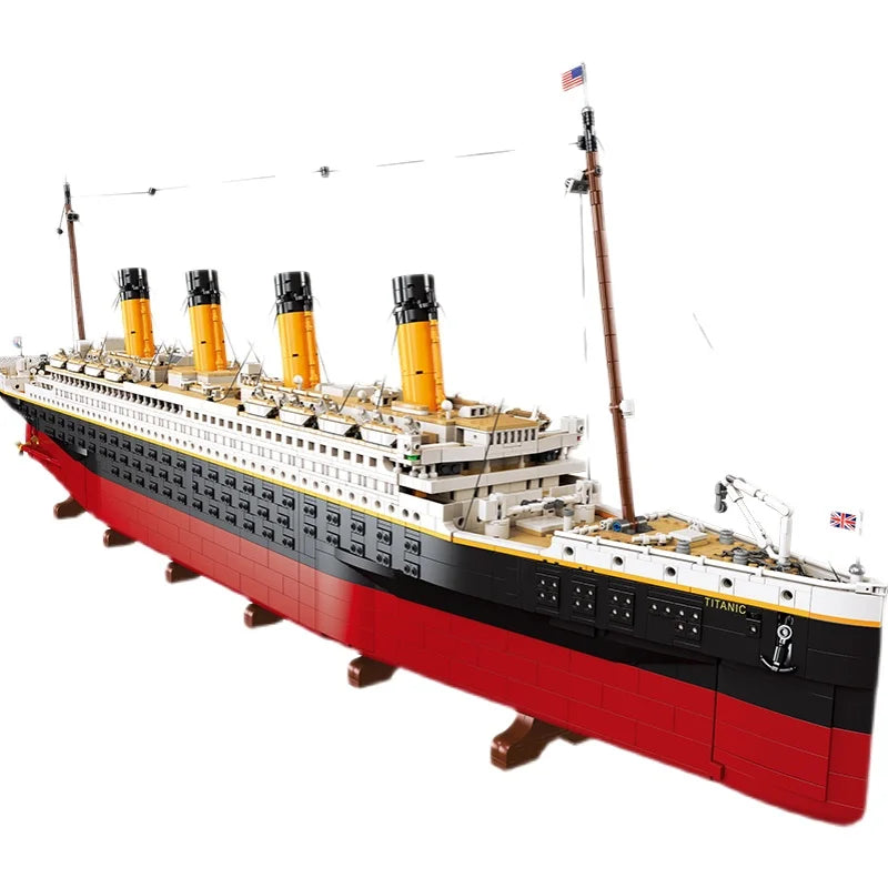 GSF 9090PCS Titanic Large Cruise Boat Ship Steamship FIT 10294 Bricks Building Blocks 1.35M Toys Birthday Christmas Gifts