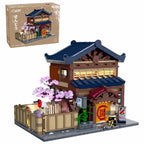 Traditional Japanese Yuzawa Bathhouse House Buildings Sets, City Apartment  Architecture Modular Buildings Blocks (1249 PCS)