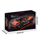 Super Racing Car F12 Model Building Blocks Classic Cars Black Knight 1:8 Size Assembly Set Bricks Technical Kid Toys For Gifts