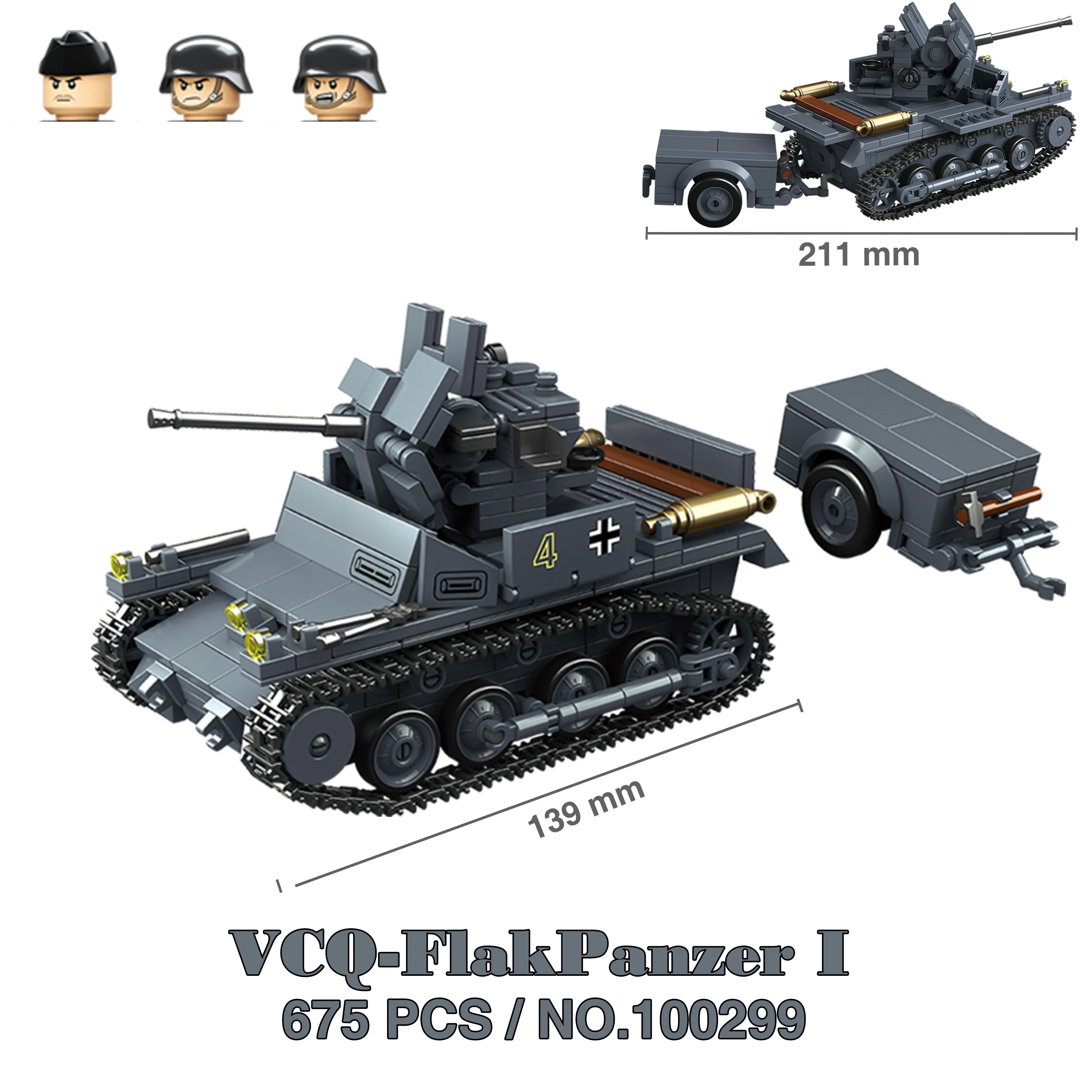 Military Tanks Stuart SdKfz251 PanzerVI Sherman US Army Quan Guan WW2 Soldier Figure Model Building Block Brick kid Children Toy
