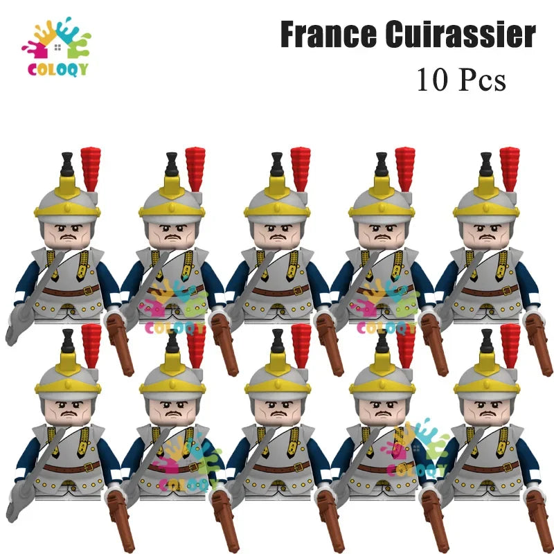 Kids Toys 22/10 Pcs Napoleonic Wars Military General Soldier Building Blocks Imperial Navy Figures Toys For Kids Birthday Gifts