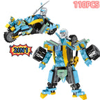 Technical Expert Famous Motorcycle Ninja Building Blocks Mini Model Action Figures Simulation Locomotive Transformation Toy Gift
