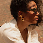 Licht Gezellig 18k Goud Verguld Minimalistisch Cilindrisch Buis Holle Oorklem Roestvrij Staal Dames Roestvrij Statement Sieraden