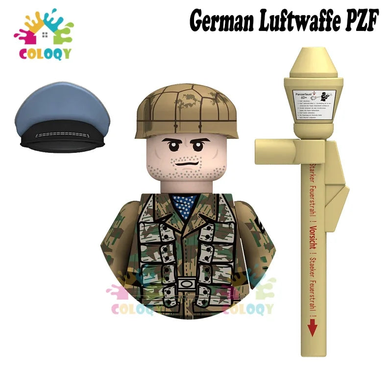 Kids Toys WW2 Soldiers Building Blocks Military Army Mini Action Figures Toys For Kids Christmas Gifts For Boys Birthday Gifts