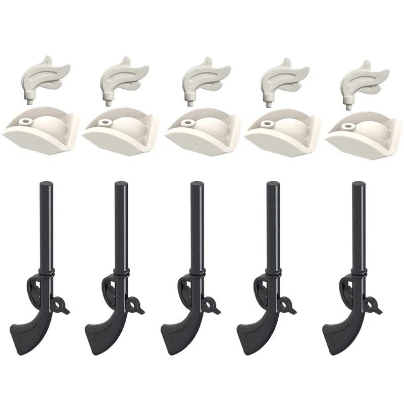 MOC Medieval Military Weapons Building Blocks Parts Castle Knights Soldier Sword Bow Crossbow Helmet Spear Model Bricks Boy Toys