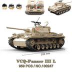Military Tanks Stuart SdKfz251 PanzerVI Sherman US Army Quan Guan WW2 Soldier Figure Model Building Block Brick kid Children Toy