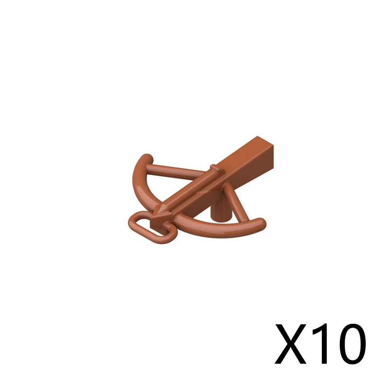 MOC Medieval Military Weapons Building Blocks Parts Castle Knights Soldier Sword Bow Crossbow Helmet Spear Model Bricks Boy Toys