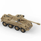 WW2 Military Army Soldiers World War 2 Sd.Kfz.234 Heavy Armored Vehicle Model Building Blocks Bricks MOC Children's DIY Toys