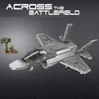 Military Series F35 Fighter Air Battle Plane Building Blocks Across The Battlefield DIY Creative Toys for Children Birthday Gift
