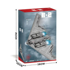 2063PCS B-2 Ghost Strategic Bomber Building Blocks Air Force Fighter Model Bricks Collection Desktop Display Kids DIY Toys Gifts
