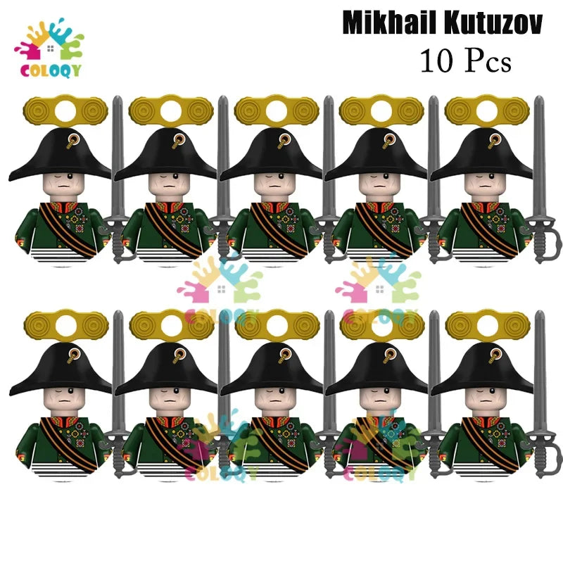 Kids Toys 22/10 Pcs Napoleonic Wars Military General Soldier Building Blocks Imperial Navy Figures Toys For Kids Birthday Gifts