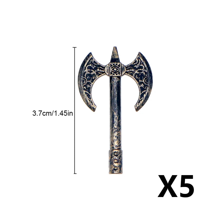 MOC Medieval Military Weapons Building Blocks Parts Castle Knights Soldier Sword Bow Crossbow Helmet Spear Model Bricks Boy Toys