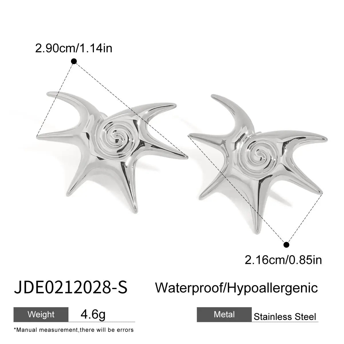 Zora Retroism 18K guldfarvebelagt rustfrit stål Halskæde med almindelig søstjerne, let luksus justerbar ring til kvinder, dagligt slid