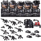 Military Special Forces MOC Building Block German KSK Special Forces Soldier Figure SWAT Army Gun Weapon Vest Backpack Brick Toy