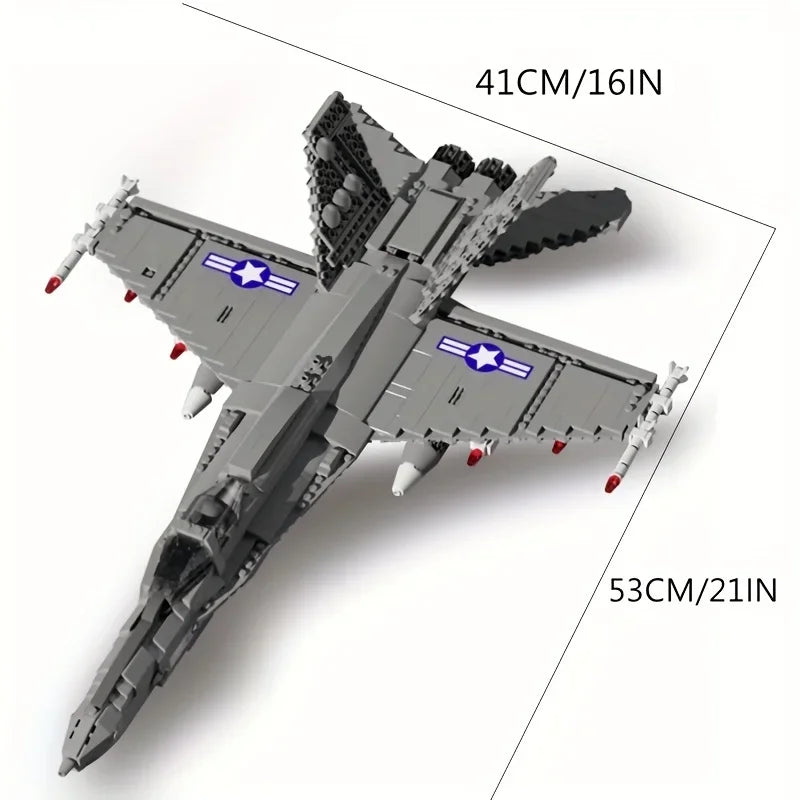 Aircraft Series F22 Fighter Building Blocks Model Famous WWII Military Airplanes MOC Bricks Sets Boys Toys Gifts For Childrens