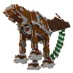 Bricklink Ideas Christmas Gingerbread Snowspeeders Fit 40806 Gingerbread AT-AT Addon Model Spaceship Sets Building Blocks Toys