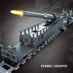 1631 pieces, K5 Leopold building block creative set, excellent MOC train model and for military enthusiasts 4301