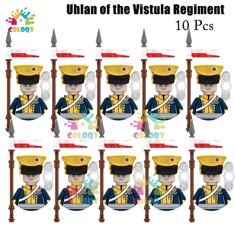 Kids Toys 22/10 Pcs Napoleonic Wars Military General Soldier Building Blocks Imperial Navy Figures Toys For Kids Birthday Gifts